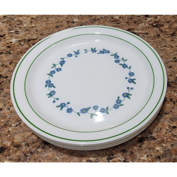 Vintage Corelle Original Forget Me Not Lunch / Salad Plates 8 5/8" (Set of 6) - Picture 9 of 12